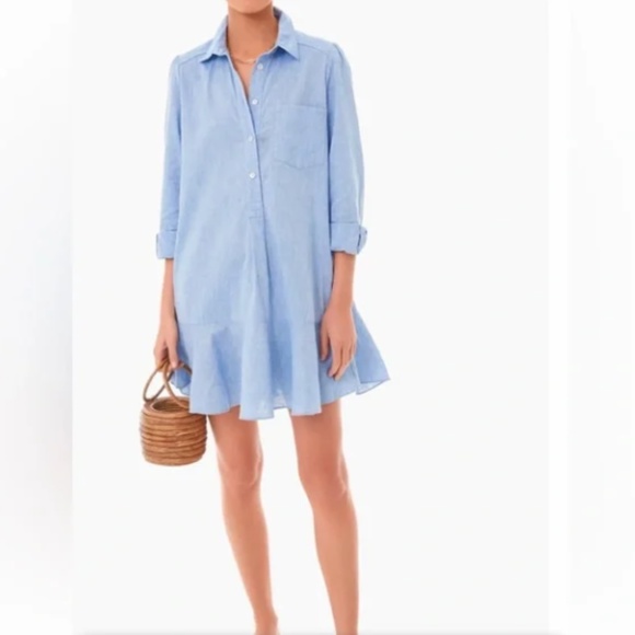 Tuckernuck Chambray Callahan Dress L NWOT - Picture 1 of 7